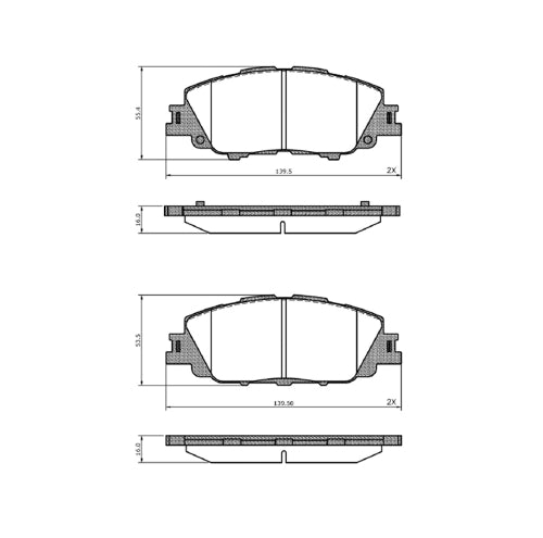 foto de Juego de Pastillas de freno Delanteras Toyota Corolla Cross 2021 - 2024