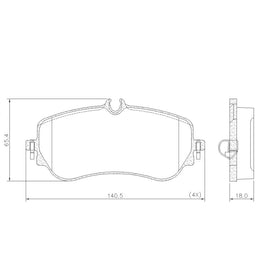 Juego de Pastillas de freno Traseras Volkswagen Amarok 2018 - 2023 - 0
