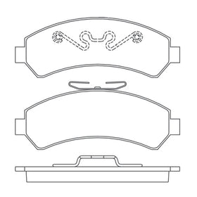 Juego de Pastillas de freno Delanteras Chevrolet Blazer S10 4x4 1997 - 2005
