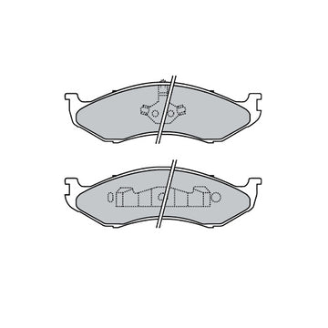 Juego de Pastillas de freno Delanteras Jeep Wrangler 1995 - 2006