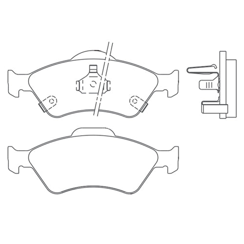 Juego de Pastillas de freno Delanteras Honda Fit 2004 - 2009