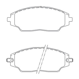 Juego de Pastillas de freno Delanteras Chevrolet Sonic 2012 - 2017