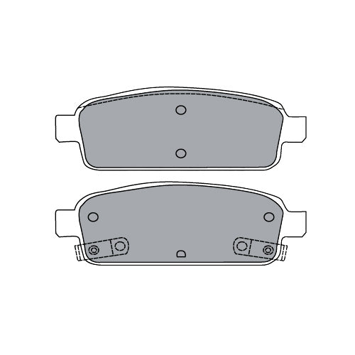 Juego de Pastillas de freno Traseras Chevrolet Orlando 2011 - 2017