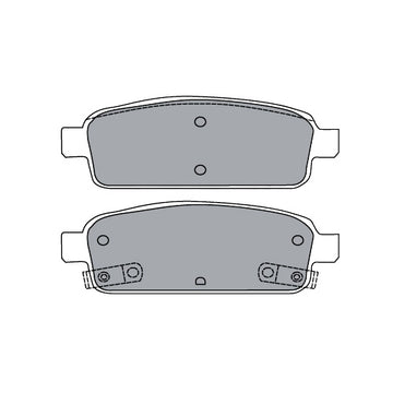 Juego de Pastillas de freno Traseras Chevrolet Orlando 2011 - 2017