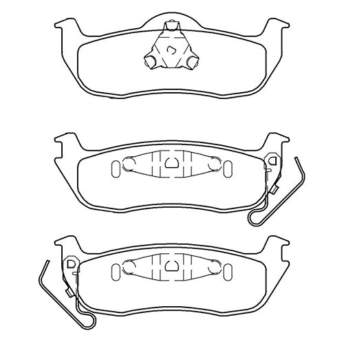 Pastillas de freno Traseras Jeep Grand Cherokee 3.7 2005 2006 2007 2008 2009 2010