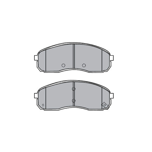 Juego de Pastillas de freno Delanteras Mitsubishi L200 2.5 4x2 2001 - 2005