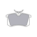 Juego de Pastillas de freno Traseras Renault Megane II 2004 - 2010-1
