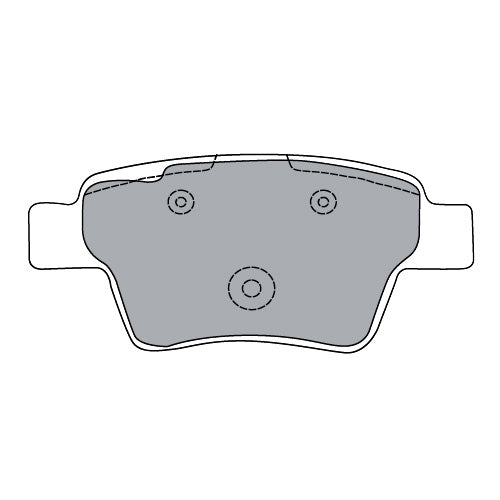 Juego de Pastillas de freno Traseras Peugeot 307 2002 - 2010
