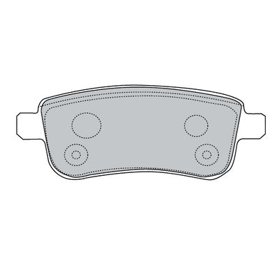 Juego de Pastillas de freno Traseras Renault Megane III 2011 - 2019