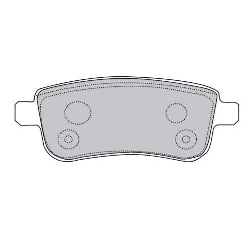 Juego de Pastillas de freno Traseras Renault Fluence 2011 - 2019