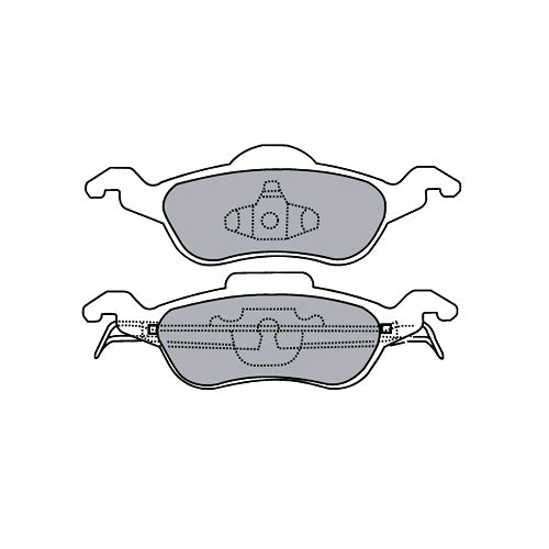 Juego de Pastillas de freno Delanteras Ford Focus 2001 - 2008