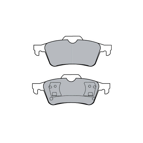 Juego de Pastillas de freno Traseras Renault Laguna 2001 - 2007