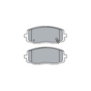 Juego de Pastillas de freno Delanteras Hyundai i10 2008 - 2018-1