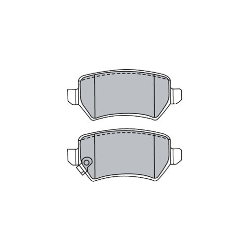 Juego de Pastillas de freno Traseras Chevrolet Combo Van 2004 - 2013