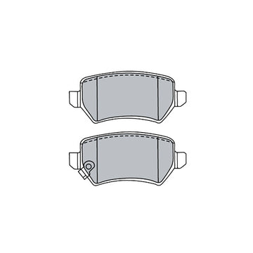 Juego de Pastillas de freno Traseras Chevrolet Combo Van 2004 - 2013 - 0