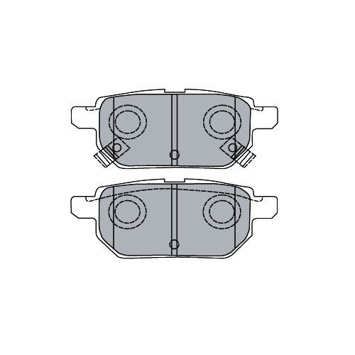Juego de Pastillas de freno Traseras Toyota Corolla 1.8 2014 - 2019