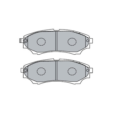 Juego de Pastillas de freno Delanteras Mazda BT50 High Rider 4x2 2007 - 2012