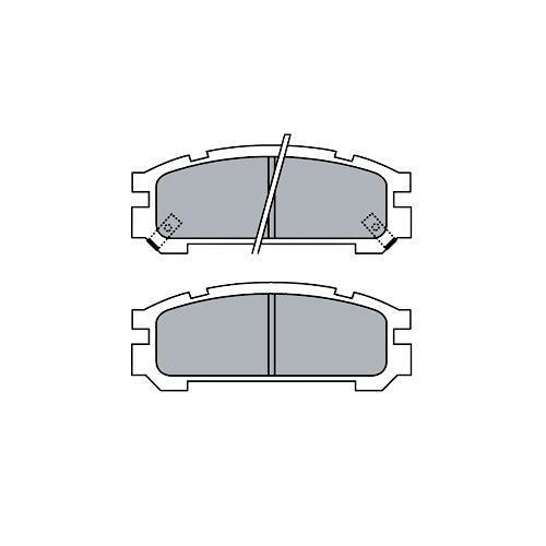 Juego de Pastillas de freno Traseras Subaru Legacy 1989 - 2000