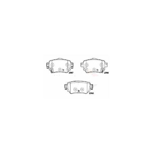 Juego de Pastillas de freno Traseras Nissan Qashqai 2015 - 2019