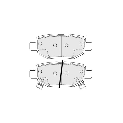 Juego de Pastillas de freno Traseras Lifan X60 2012 - 2019
