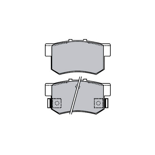 Juego de Pastillas de freno Traseras Suzuki Sx4 2007 - 2015
