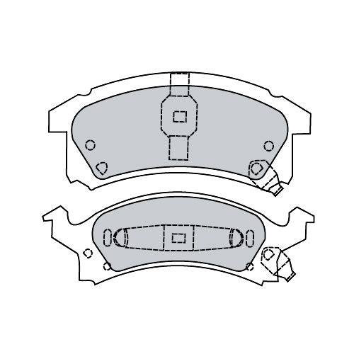 Juego de Pastillas de freno Delanteras Chevrolet Cavalier 1995 - 2001