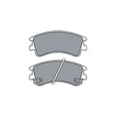 Juego de Pastillas de freno Delanteras Mazda 6 2003 - 2006-1