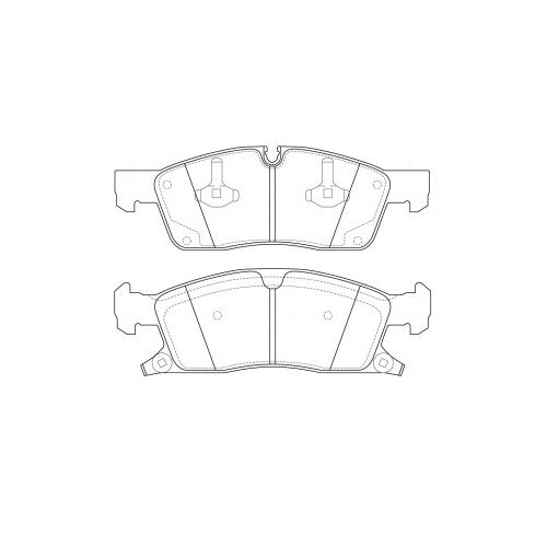 Juego de Pastillas de freno Delanteras Jeep Grand Cherokee 3.0 2011 - 2019