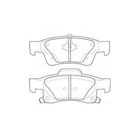 Juego de Pastillas de freno Traseras Jeep Grand Cherokee 3.0 2011 - 2019