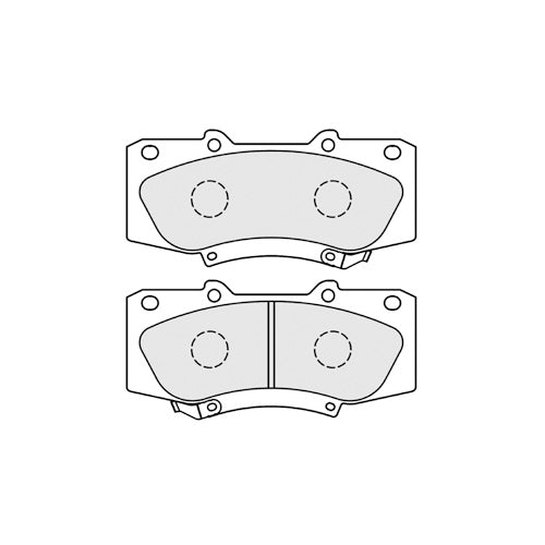 Juego de Pastillas de freno Delanteras Toyota Hilux 2.5 2005 - 2016