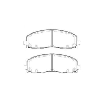 Juego de Pastillas de freno Delanteras Dodge Caravan 2008 - 2015