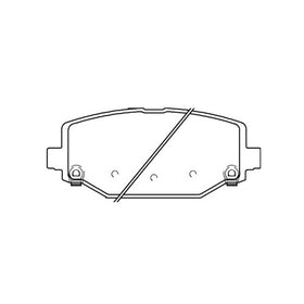 Juego de Pastillas de freno Traseras Dodge Grand Caravan 2011 - 2017