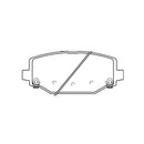 Juego de Pastillas de freno Traseras Chrysler Town Country 2011 - 2017