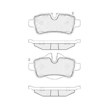 Juego de Pastillas de freno Traseras Mini Cooper R56/57 2007 - 2013