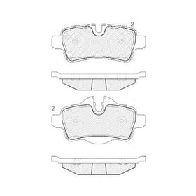 Juego de Pastillas de freno Traseras Mini Cooper R58/R59 2012 - 2015