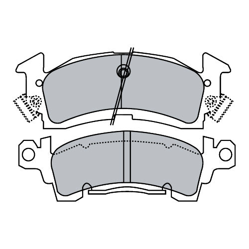 Juego de Pastillas de freno Delanteras Chevrolet Astrovan 4x2 1996 - 2002
