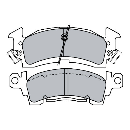 Pastillas de freno Delantera Chevrolet Camaro 1969 - 1981