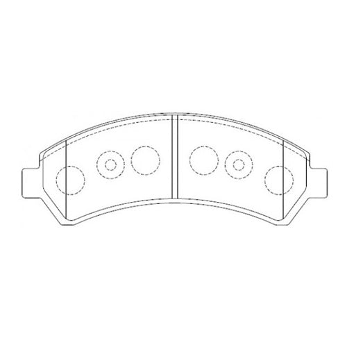 Juego de Pastillas de freno Delanteras Chevrolet S10 4x2 2004 - 2004