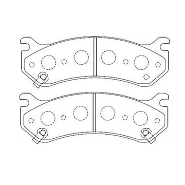 Juego de Pastillas de freno Delanteras Chevrolet Astrovan 2003 - 2005