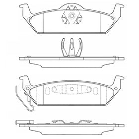 Juego de Pastillas de freno Traseras Ford F150 2004 - 2011