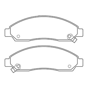 Juego de Pastillas de freno Delanteras Chevrolet Colorado 2004 - 2008