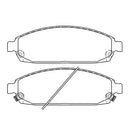 Juego de Pastillas de freno Delanteras Jeep Grand Cherokee 4.7 2005 - 2010