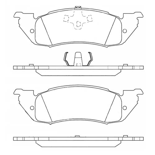 Juego de Pastillas de freno Delanteras Dodge Dakota 4x2 1994 - 1997