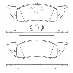 Juego de Pastillas de freno Delanteras Dodge Dakota 4x2 1994 - 1997