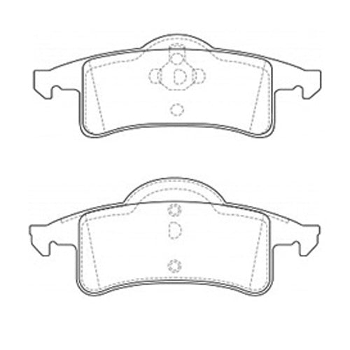 Par de Pastillas de freno Traseras Jeep Grand Cherokee 1999-2005