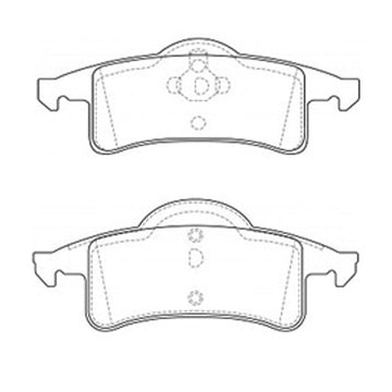 Par de Pastillas de freno Traseras Jeep Grand Cherokee 1999-2005 - 0