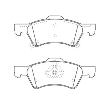 Juego de Pastillas de freno Delanteras Chrysler Grand Caravan 2001 - 2007