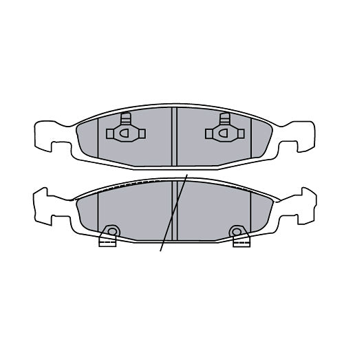 Juego de Pastillas de freno Delanteras Jeep Grand Cherokee 1999 - 2002