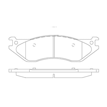 Juego de Pastillas de freno Delanteras Dodge Ram 1500 2002 - 2006 - 0