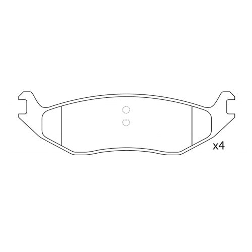 Juego de Pastillas de freno Traseras Dodge Durango 2003 - 2010
